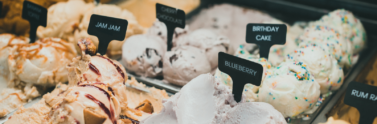 containers-of-ice-cream-on-display