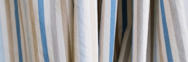 close-up-of-striped-curtain