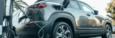electric car being charged