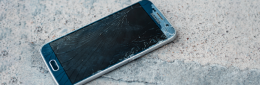 broken phone screen