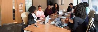 women in a meeting