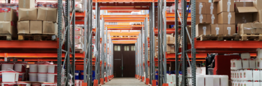 Inventory stocked in warehouse